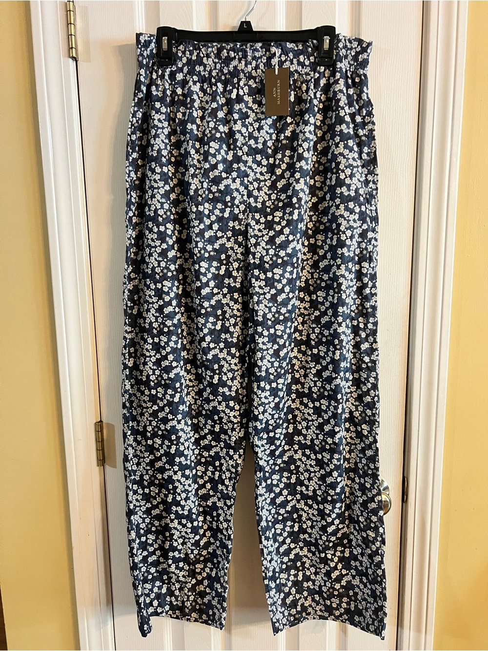 ✨ Brand New With Tags (NWT) Ann Mashburn Floral Wide-Leg Pull-On Pants ✨